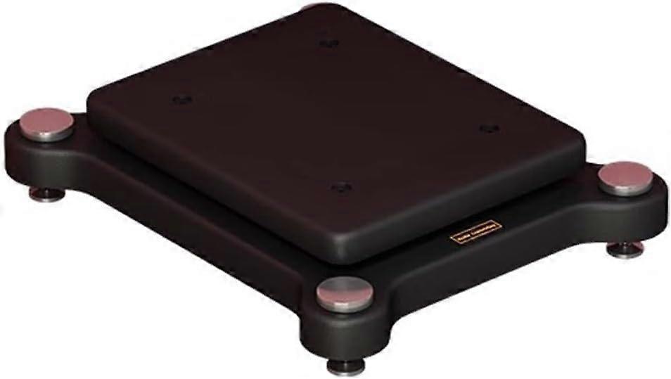 Hifi Audio Cabinet 1Layer Record Player Stand, Subwoofer Tray, FloorStanding Audio Base, Black 25 X 30 Cm, 1 Tier