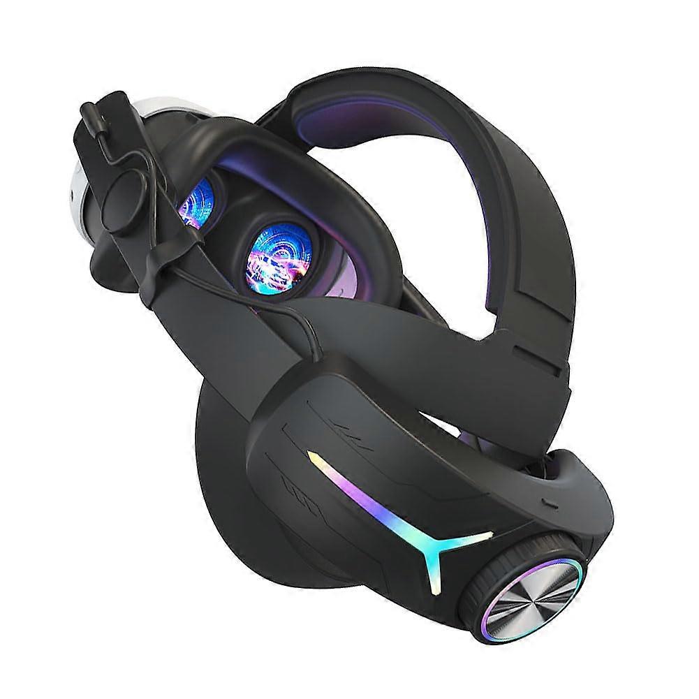 Head Strap for Quest 3 Adjustable Rechargeable 8000mAh Battery Black