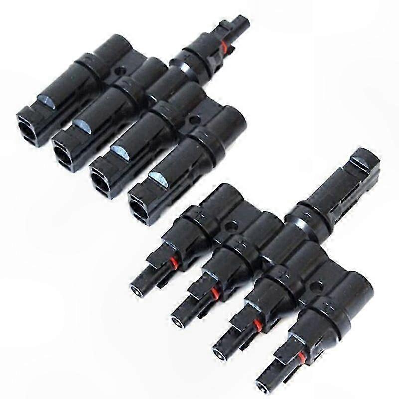 Solar Panel PV Connector for Parallel Connections, T-Type Cable Distribution Adapter