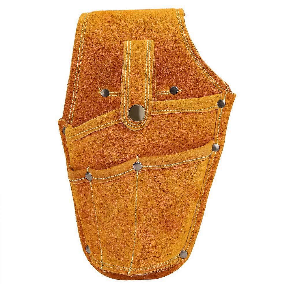 Leather Tool Belt with Cowhide Pouch, Modular Split Design, HeavyDuty Snaps for Construction