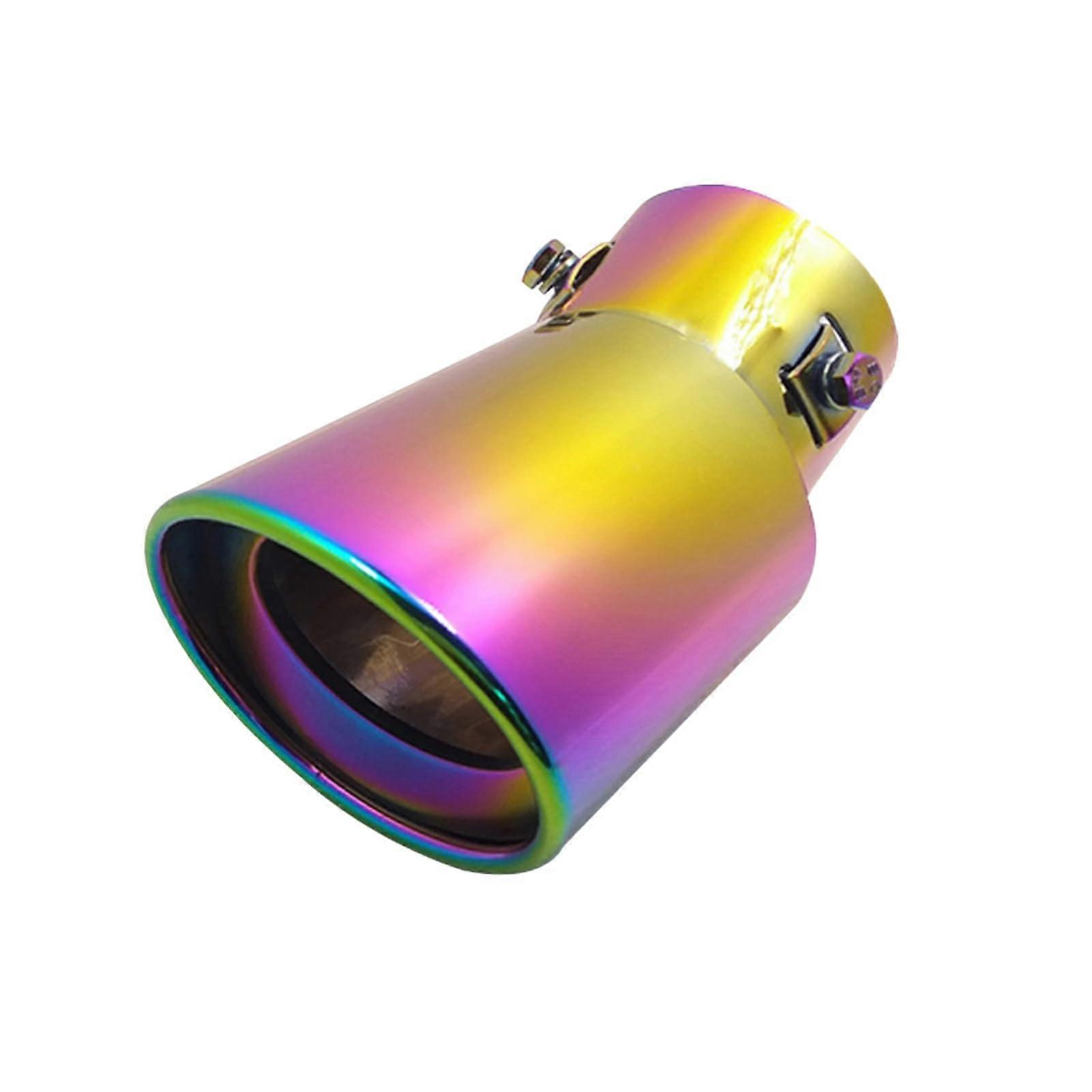 Universal Stainless Steel Car Exhaust Tip Slant Cut Corrosion Resistant Screw On Installation