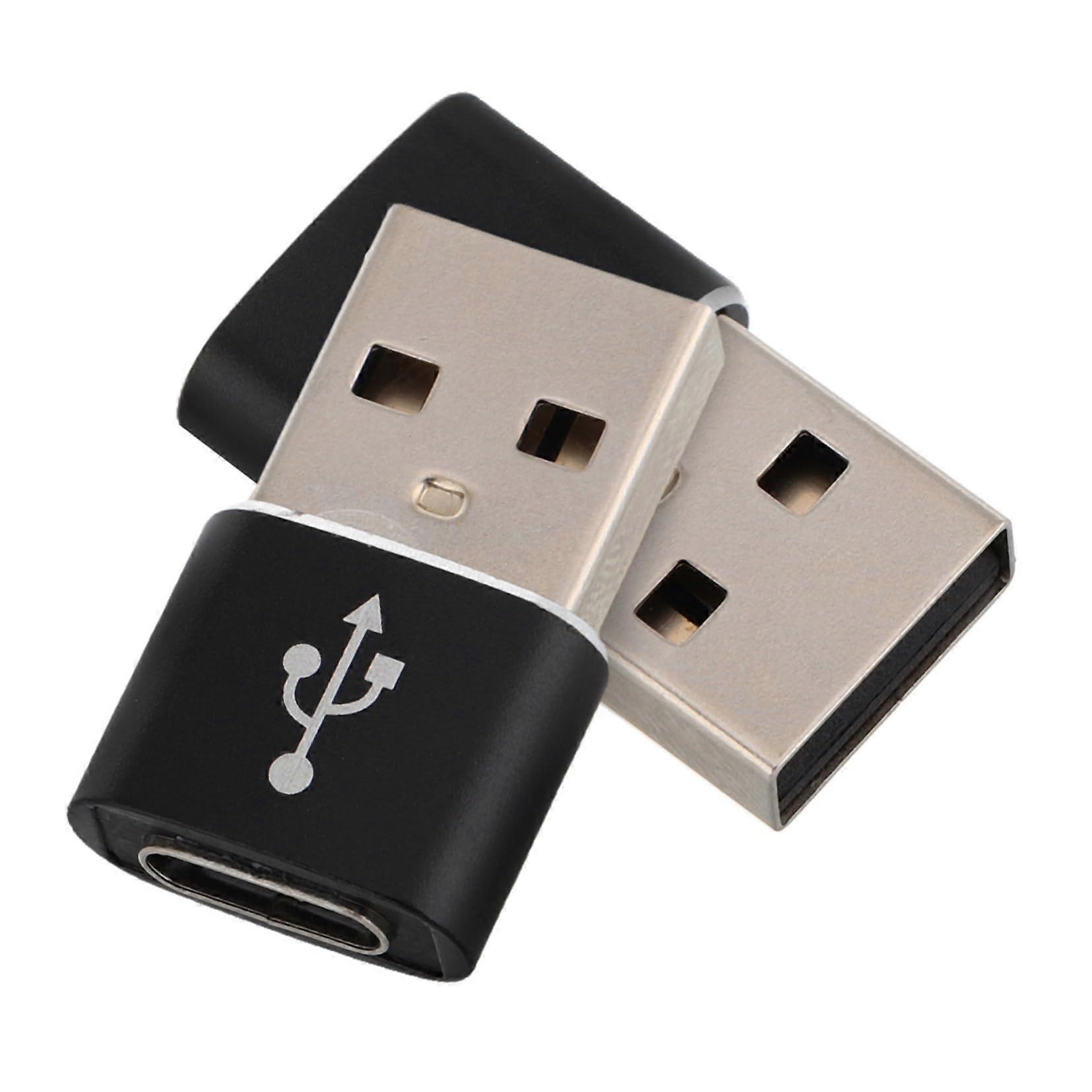2pcs USB C Card Reader and Adapter with Speed Data Transfer for Smartphones and Laptops Black