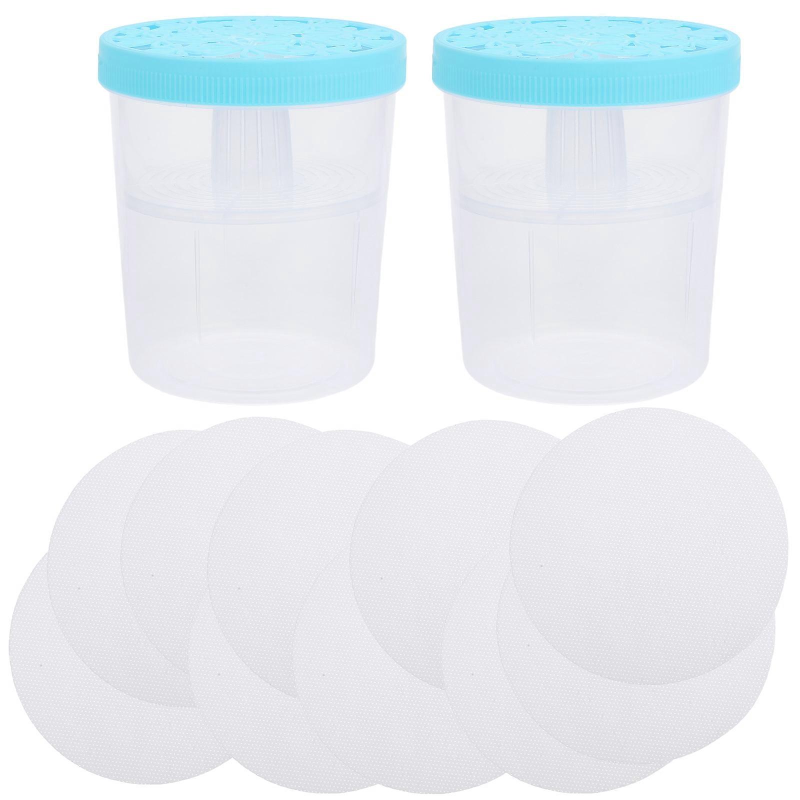 Moisture Absorber Container Transparent Plastic for Closet 2Pcs Set