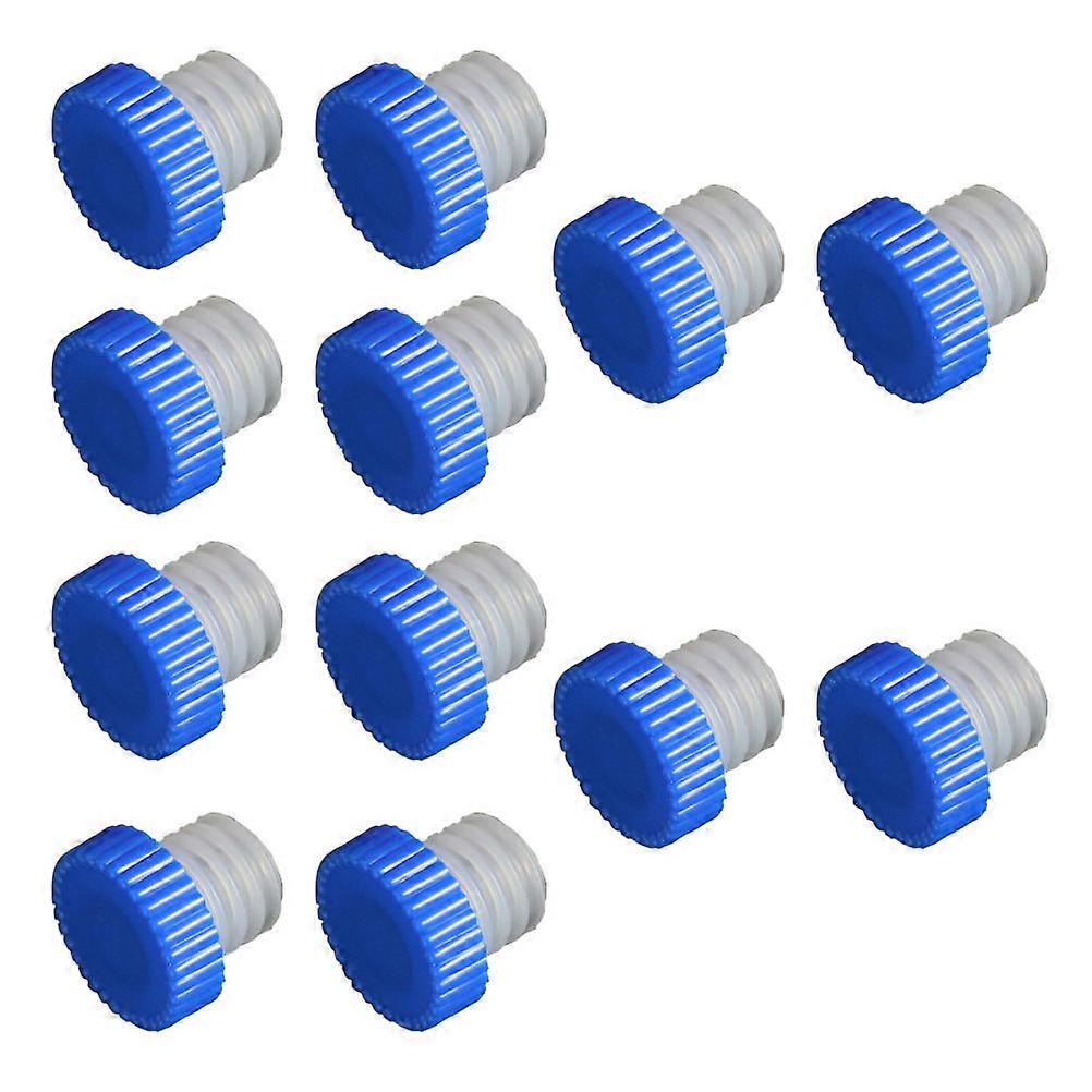 Red Round Bottle Stoppers for Sealing Use ABS Silicone 12Pcs Pack