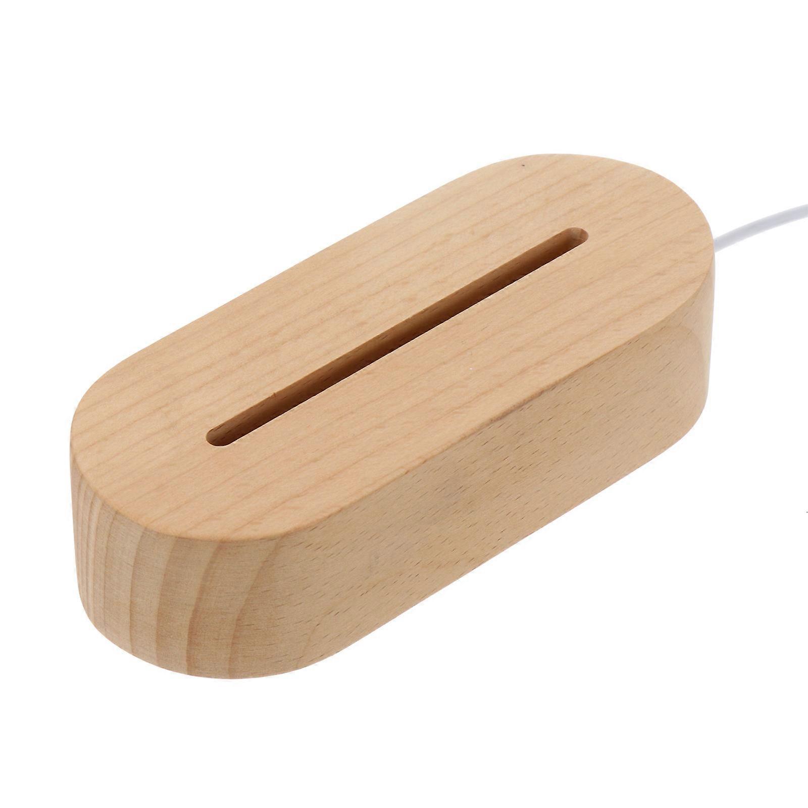 Wooden Crystal Ball Stand Night Light Base for Decoration Creative