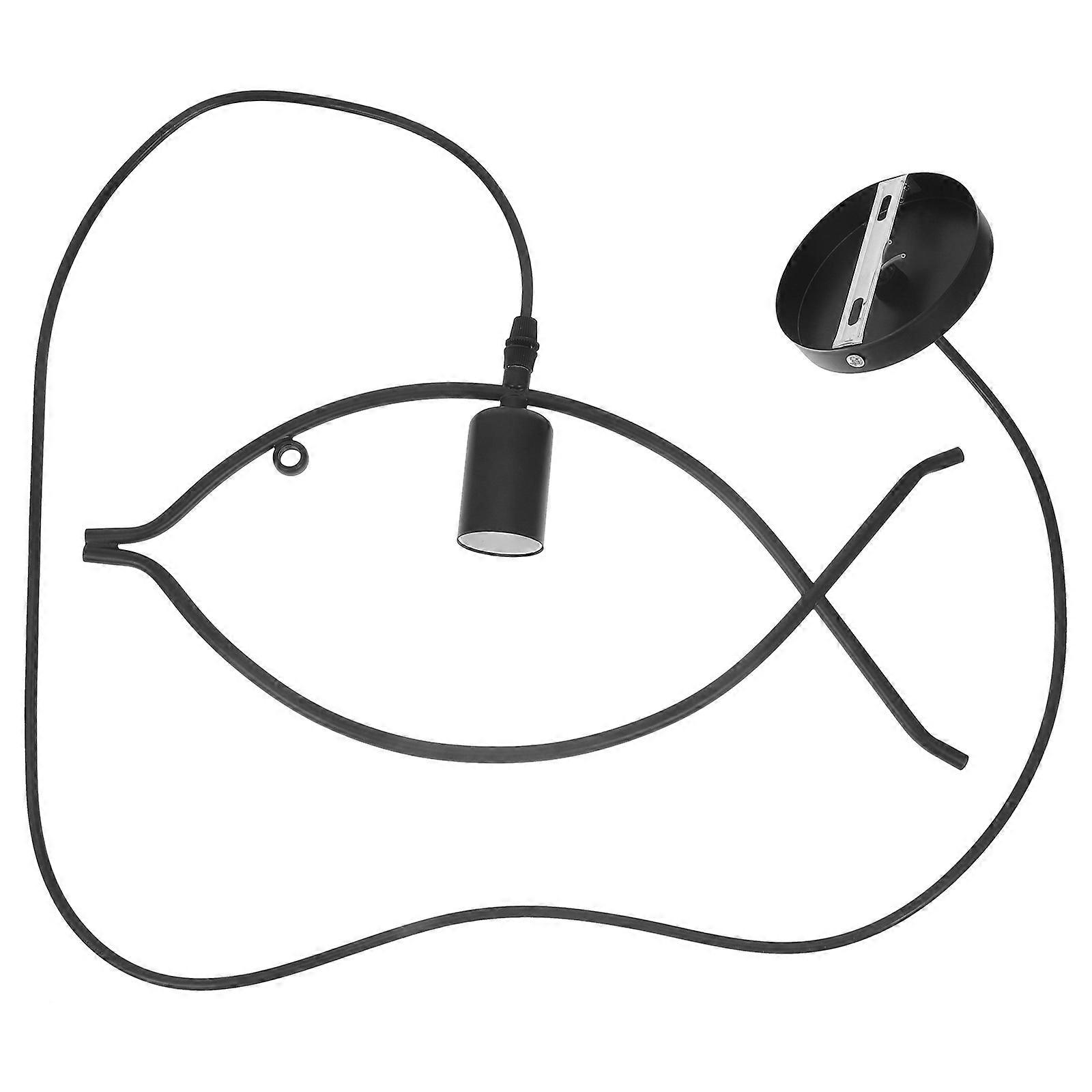 Decorative Fish Shape Ceiling Lamp Wrought