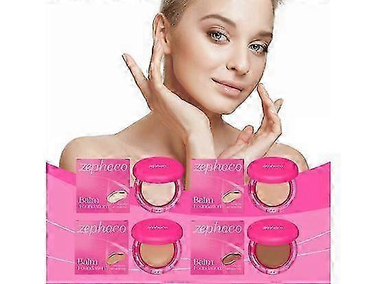 Peptide-Infused Bounce Balm Foundation-Fórmula Hidratante Que Desafia a Idade para Pele Madura | Cobertura Média Construível, Desfoque de Linha & Acabamento Acetinado | Cle