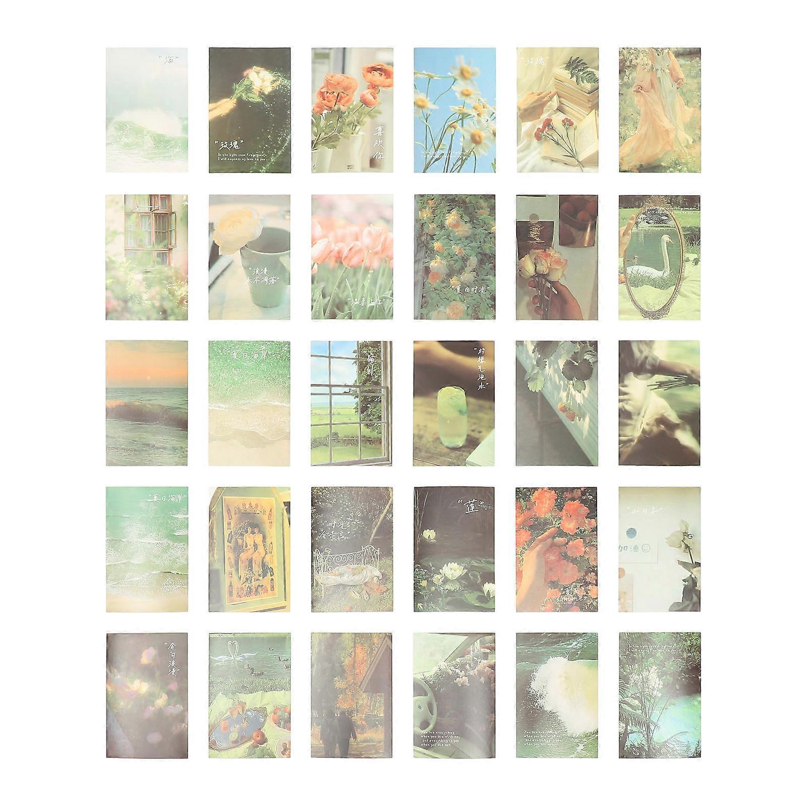 DIY Scrapbook Material Cards Assorted Color for Decoration Use 30Pcs Pack