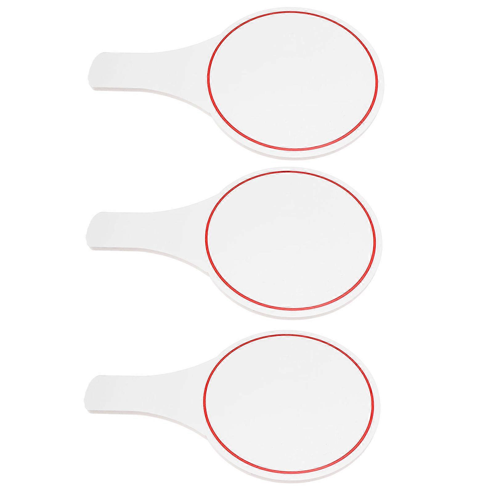 Voting Scoreboard Blank Board for Judges 3Pcs White Foam Material