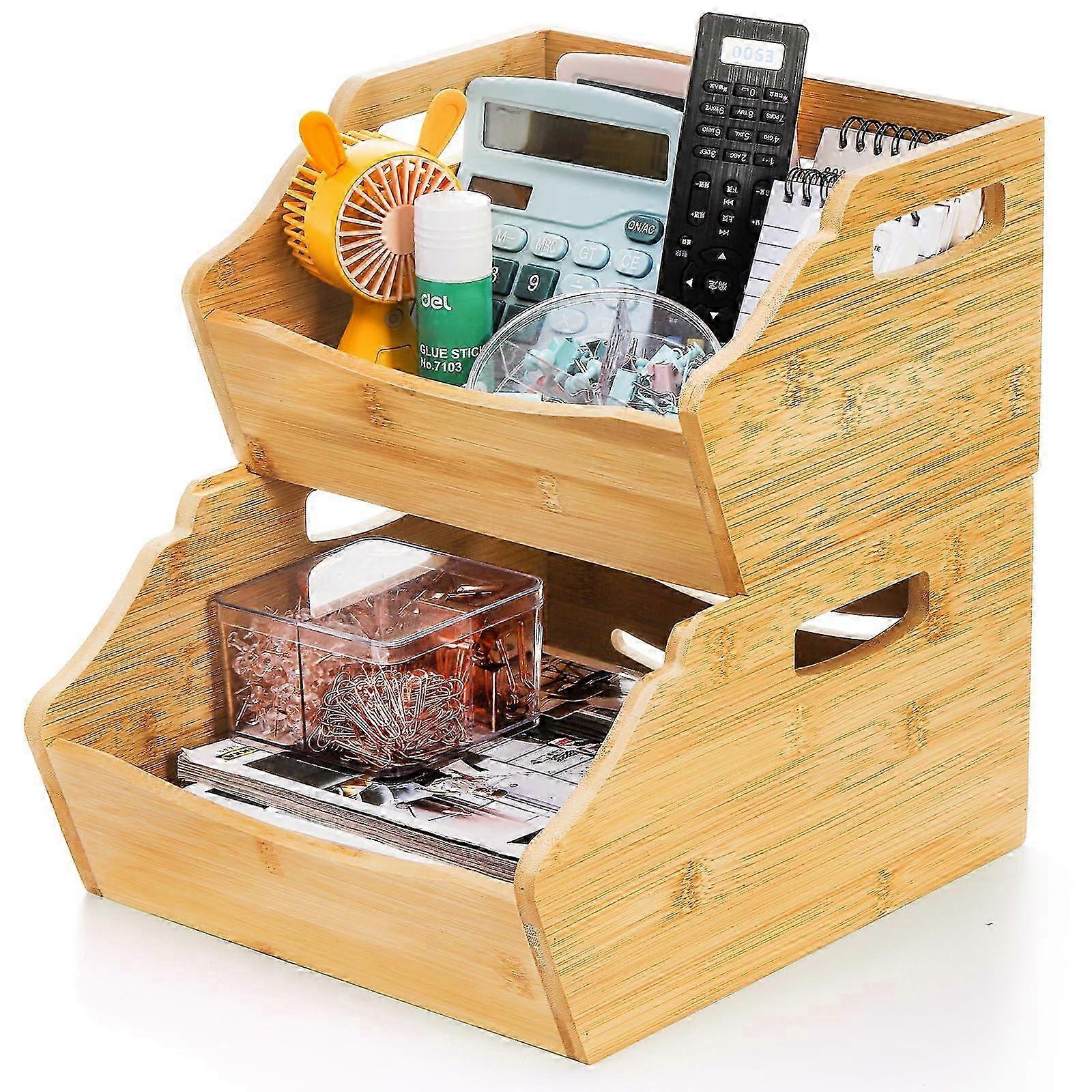 2026 2 Tier Stackable Storage Box for Kitchen and Closet Organization