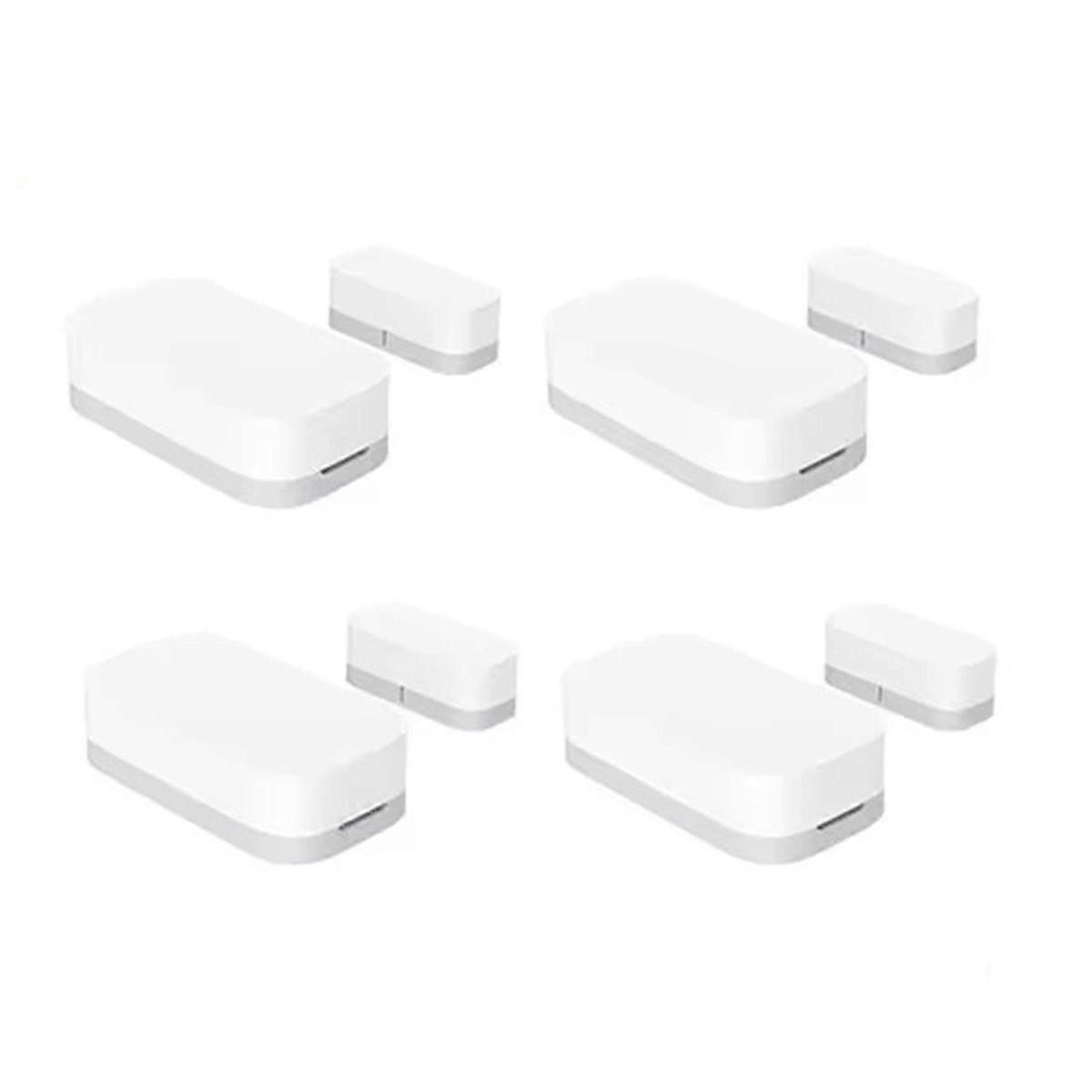 4pcs Door Window Sensor Zigbee Wireless Connection Smart Mini Door Sensor Work for Gateway Mi Home
