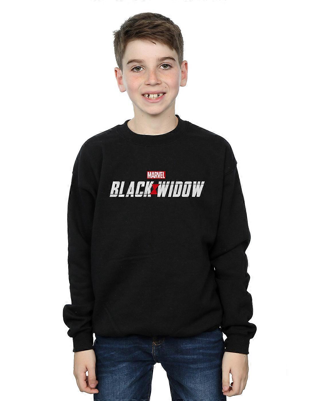 Marvel Boys Black Widow Movie Logo Sweatshirt
