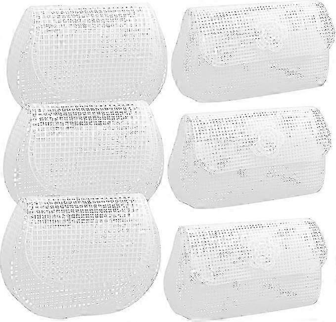 4pcs Sewing Plastic Canvas Diy Bag Mesh Sheet Plastic Canvas Set Plastic Mesh Sheet Set