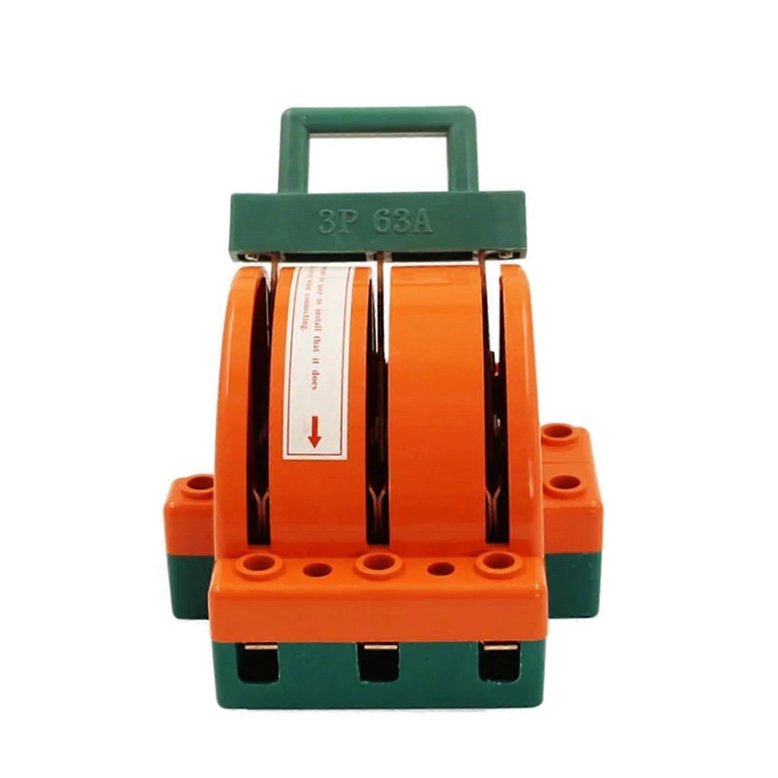 3 Pole 60A Double Throw Knife Disconnect Switch 220V 380V  Current Capacity Industrial