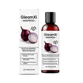 Shampoo with Rosemary Oil & Red Onion & Cinnamon Extract, Cleanses and Nourishes Scalp Supports Smooth, Glossy Hair Condition, Helps Enhance Hair Full
