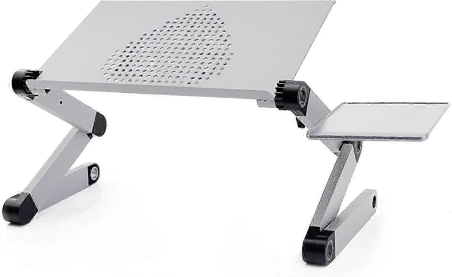 Desk Stand Table with Cooling Fan Bed Lap Desk Work from Home Office Riser Couch