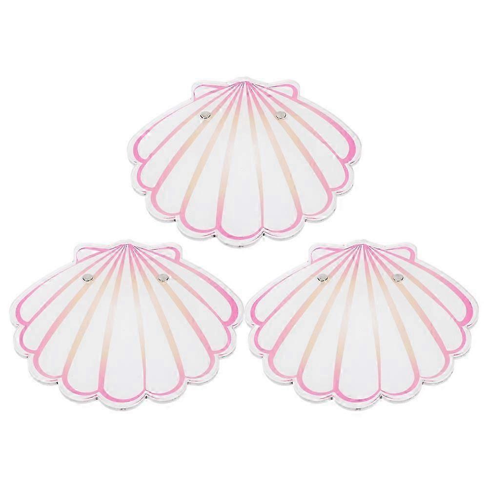 Eyelash Acrylic Pallet for Eyelash Extensions with Shell Shape 9Pcs Set