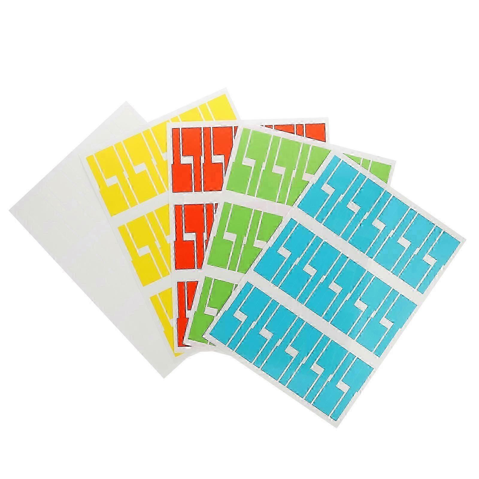 20 Sheets/600pcs Self-Adhesive Cable Labels Tear Resistant Cable Labels Stickers