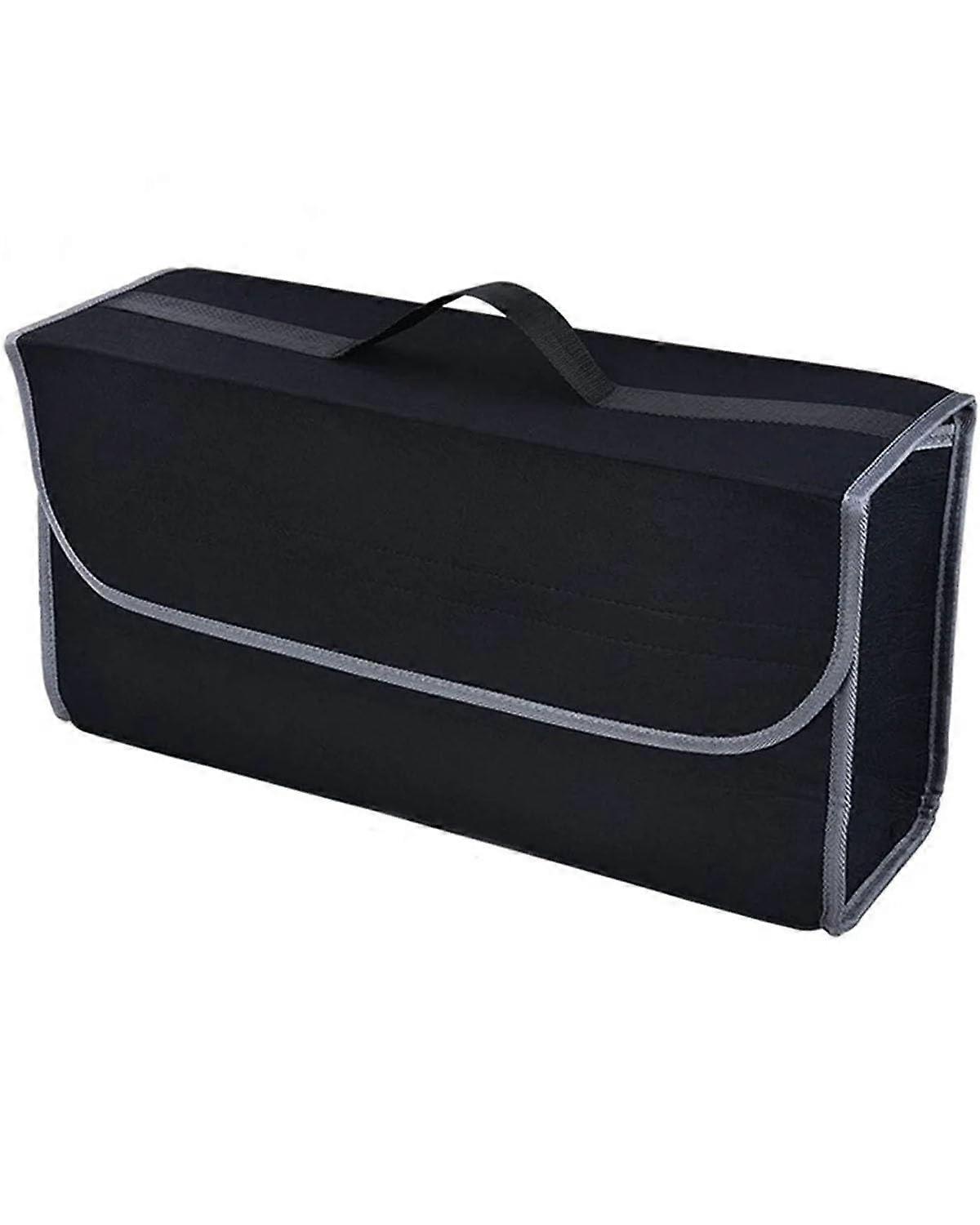 Car Trunk Organizer with MultiPocket Collapsible Felt Storage Box Cargo Container for Universal Fit
