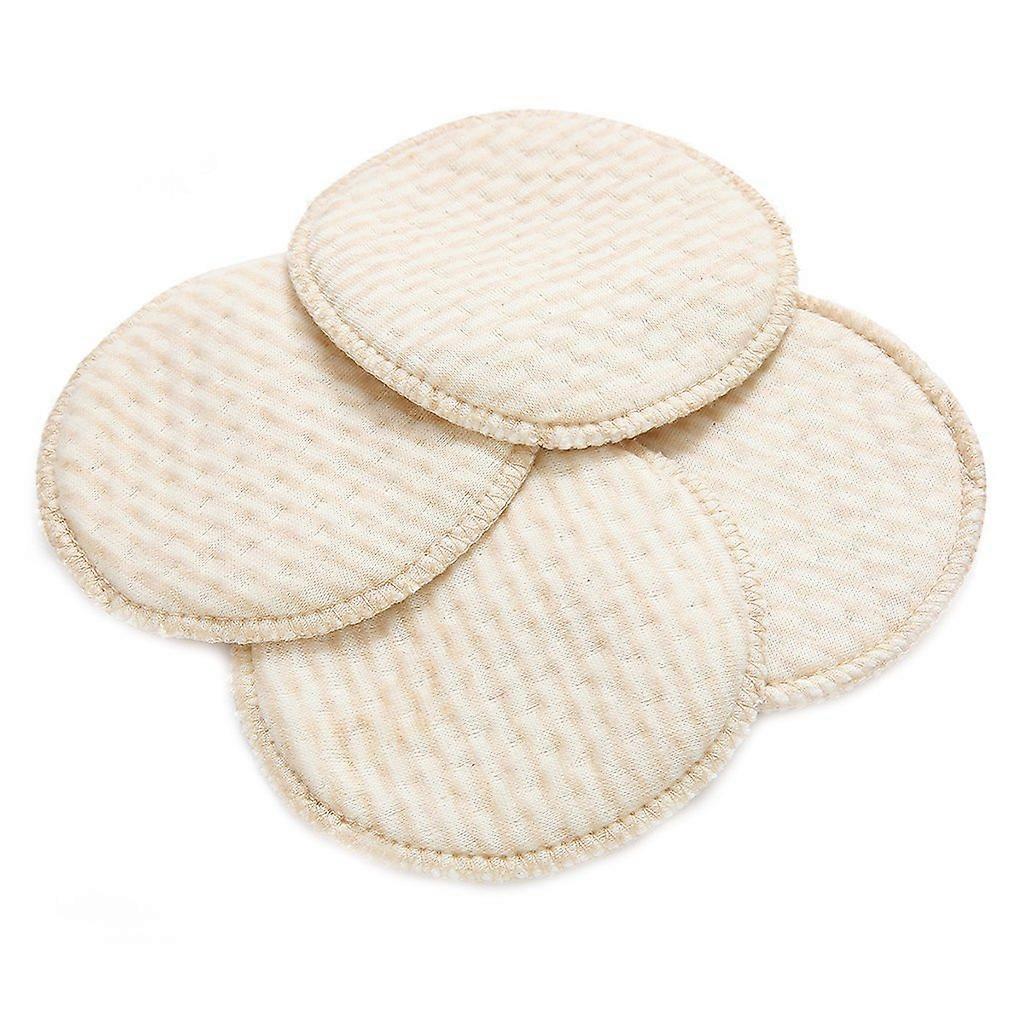 Breast Pads 4pcs  Absorbency Breathable Cotton Blend Reusable Maternity Nursing Pads