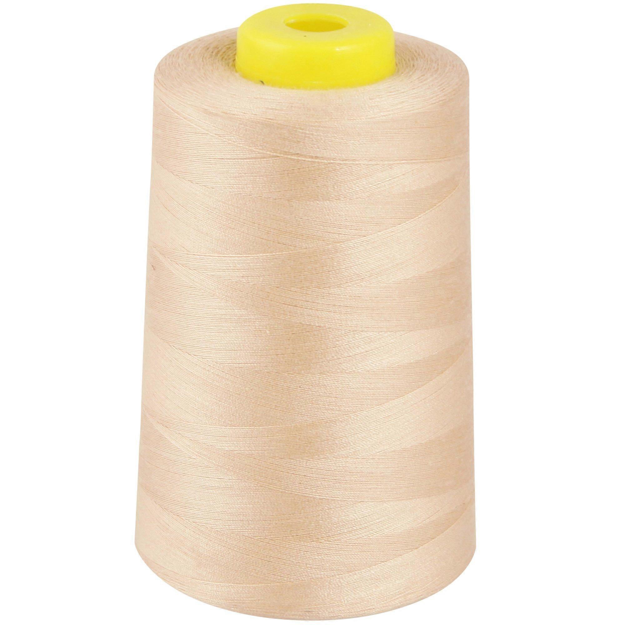 Polyester Overlocking Thread 4 Cone Set 5000 Yard Durability Sewing Cones Large Colour Selection
