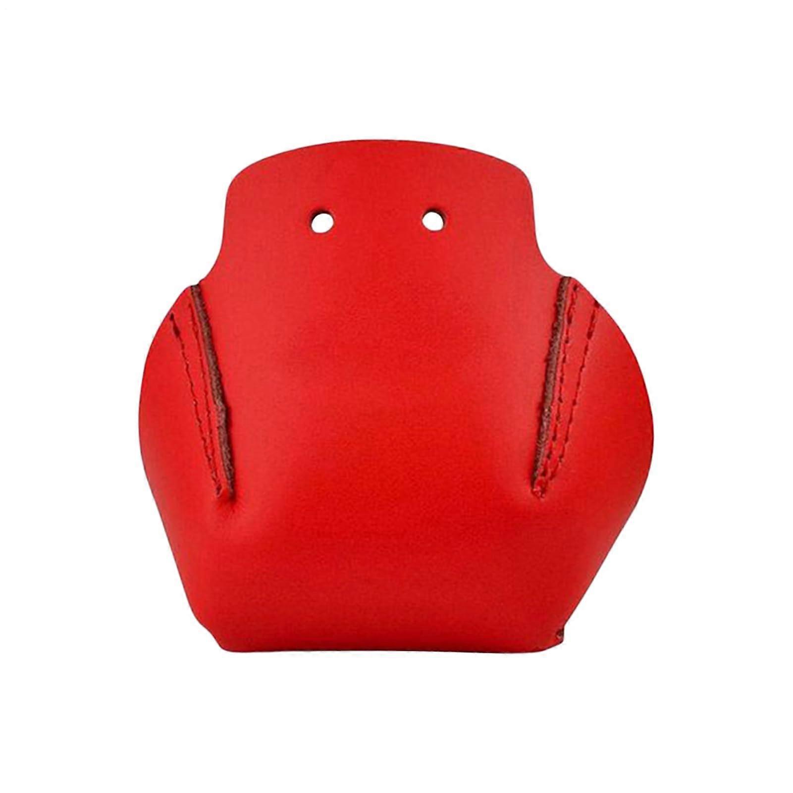 Roller Skate Toe Guards PU Leather Quad Skate Caps AntiScratch Protective Covers Red