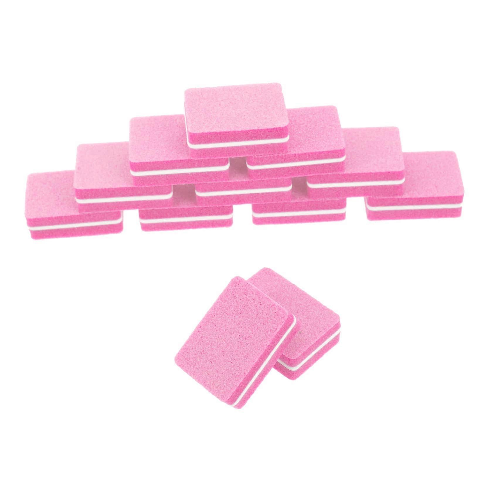 50pcs Mini Nail Buffer Block with Durable Sponge Core for Natural and Acrylic Nails