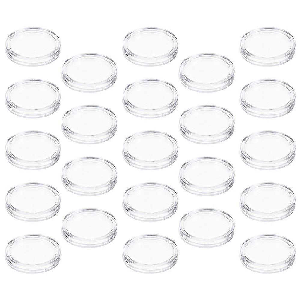 Transparent Coin Holder Coin Case for Storage Use 100Pcs Clear Boxes