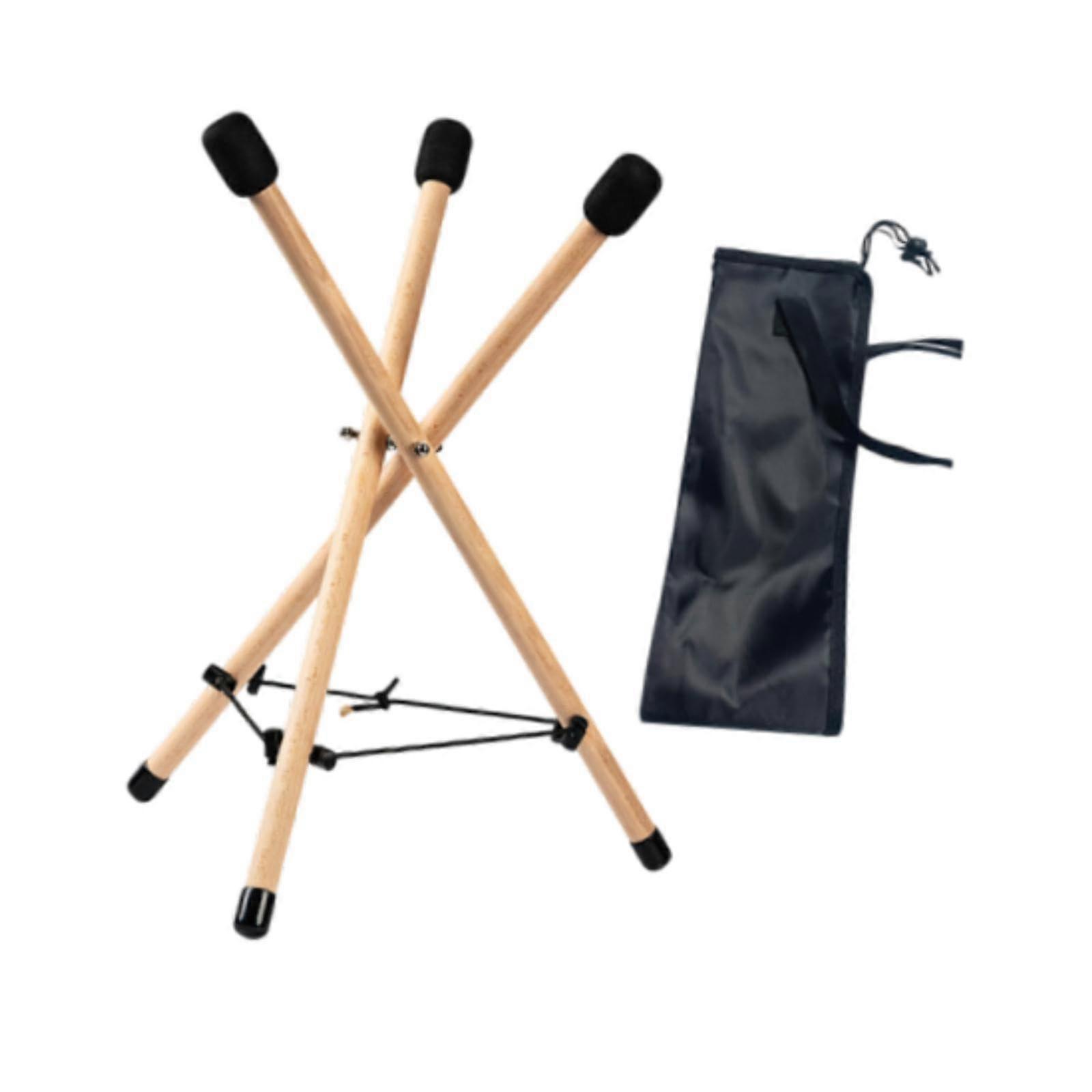 Handpan Drum Stand Size M Adjustable Tripod Holder with Stable NonSlip Rubber Pad for Stage