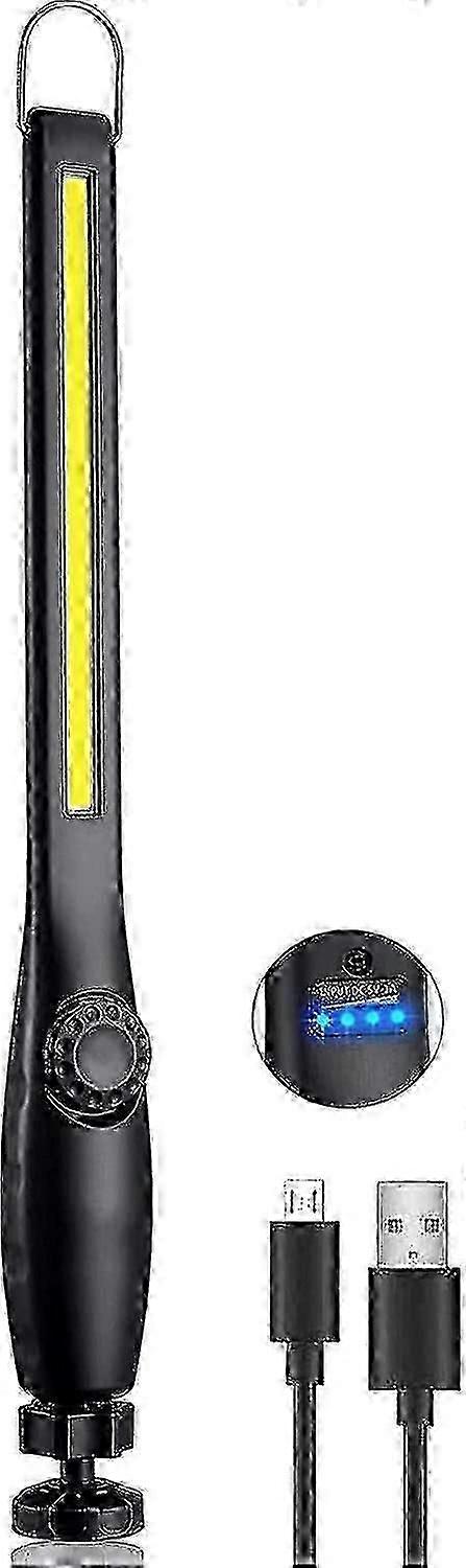 Cob Led Work Light, Usb Charging Control Light, Workshop Flashlight With Rotary Switch