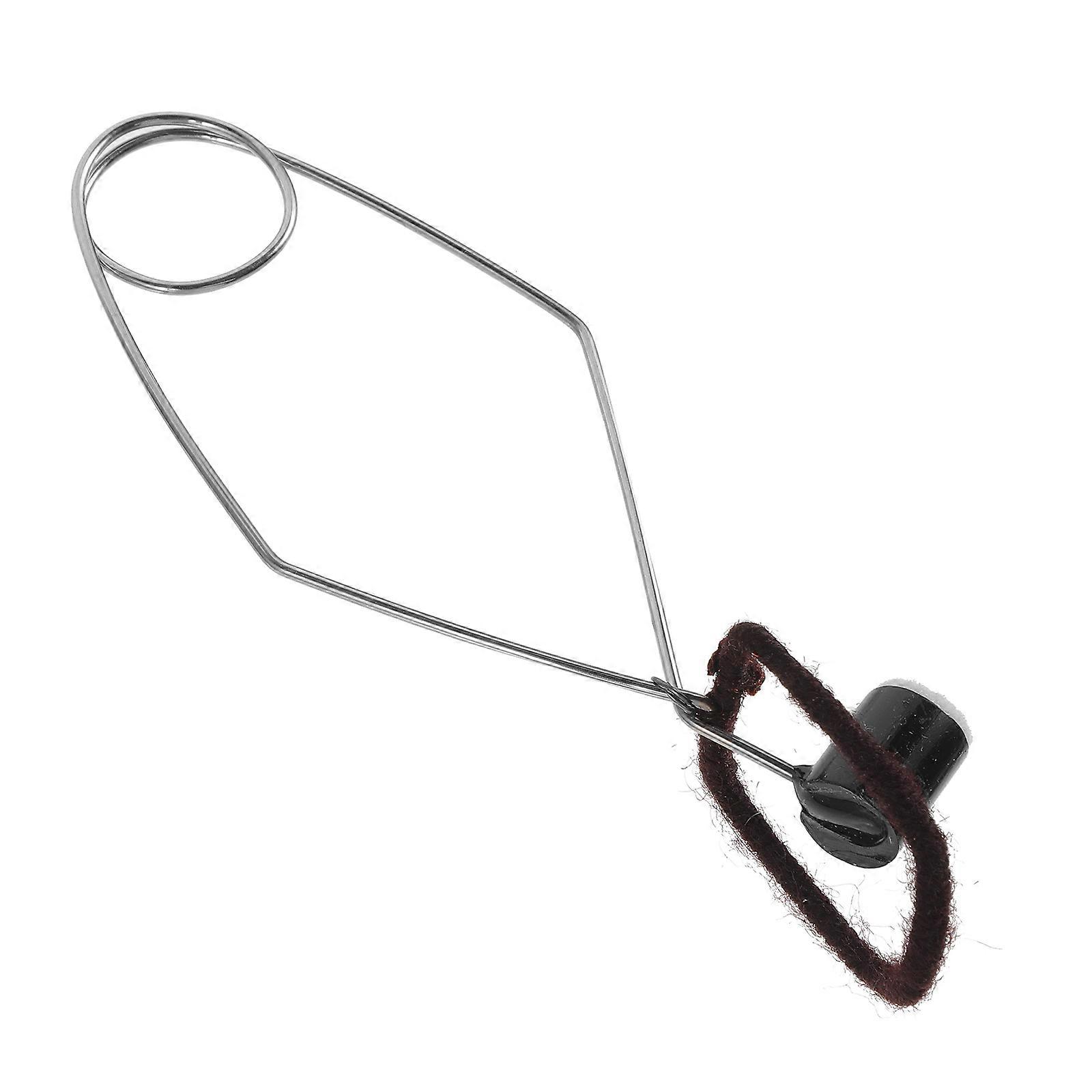 Flute Button Key Pad Clip for Maintenance Tool in Durable Black Steel