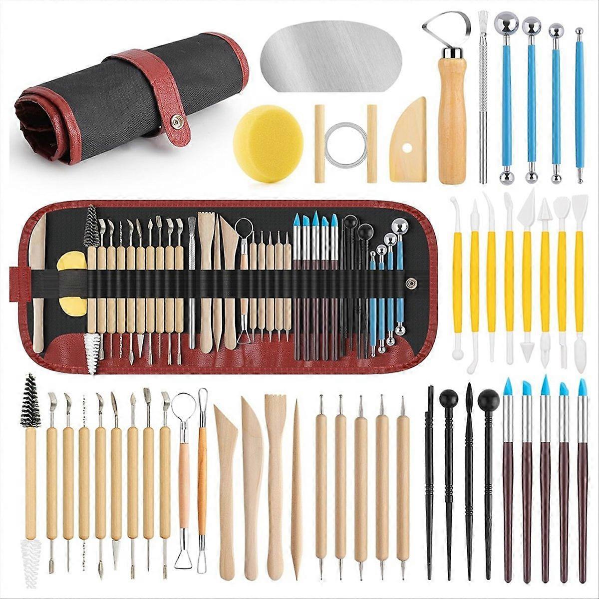 Pottery Tools, Clay Tool Kit for Carving, Ceramic Tool for Modeling