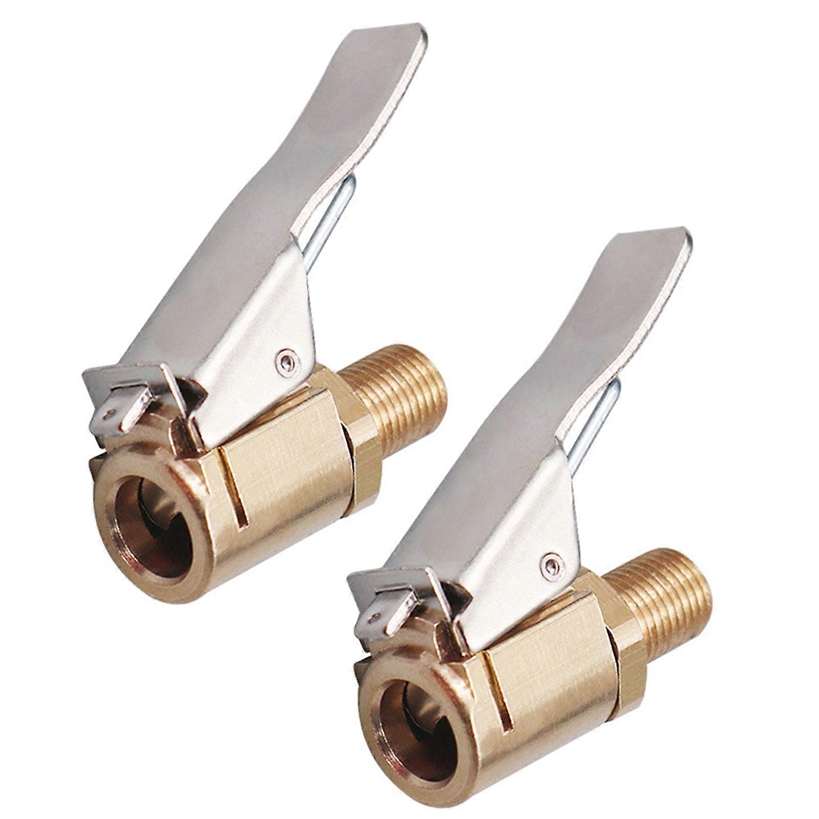 Brass Tire Air Chuck Set 2PCS Quick Connect Inflator Adapter