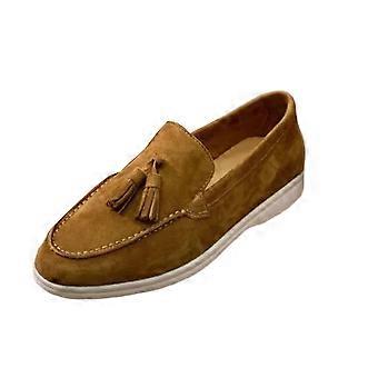 Mocassini in pelle scamosciata con nappe da donna Willtoo – Scarpe eleganti slip-on per il tempo libero – Alla moda e comode, colore marrone