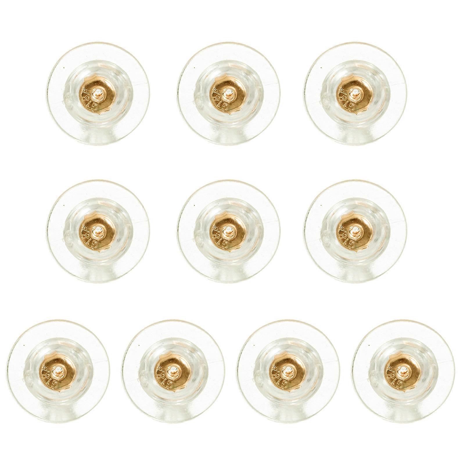 Space Saving 10Pcs Silicone Earring Backs for Studs and Heavy Earrings