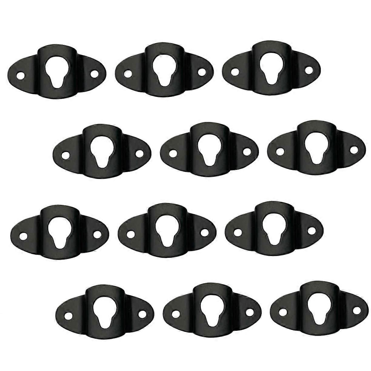 20 Pack Iron Speaker Hanger Plates Wall Mount Speaker Brackets for Secure Easy Installation