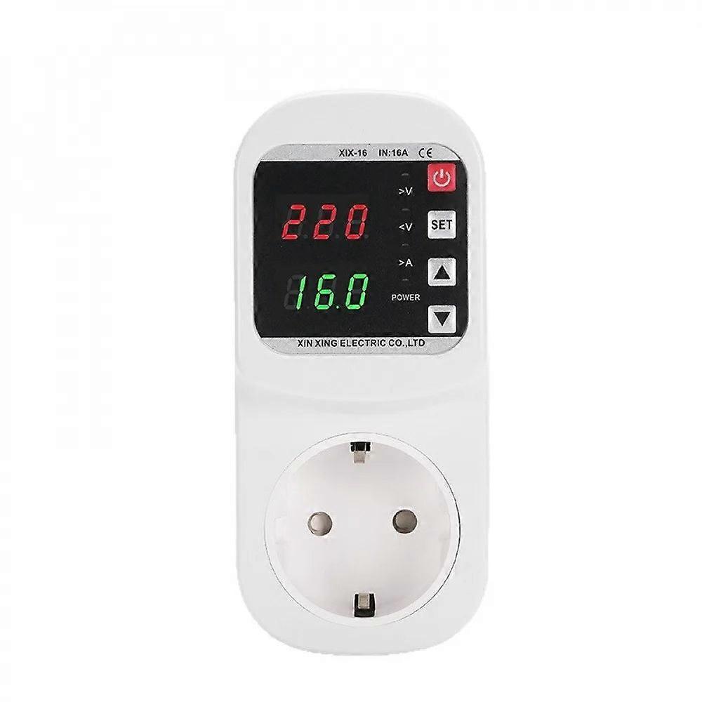 220V 63a Adjustable V/a Protective Socket Digital Display Self-resetting Over Voltage And Under Voltage Protector Safe Socket