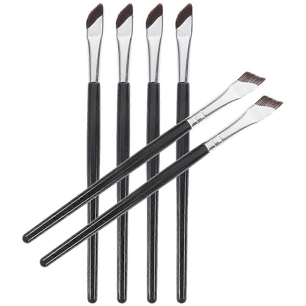 Angled Eyeliner Brush Set for Eye Makeup Application 4Sets Black