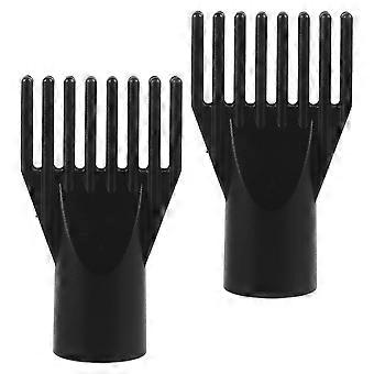 Hair Dryer Comb Attachment for Hair Dryer 2Pcs Black ABS Durable