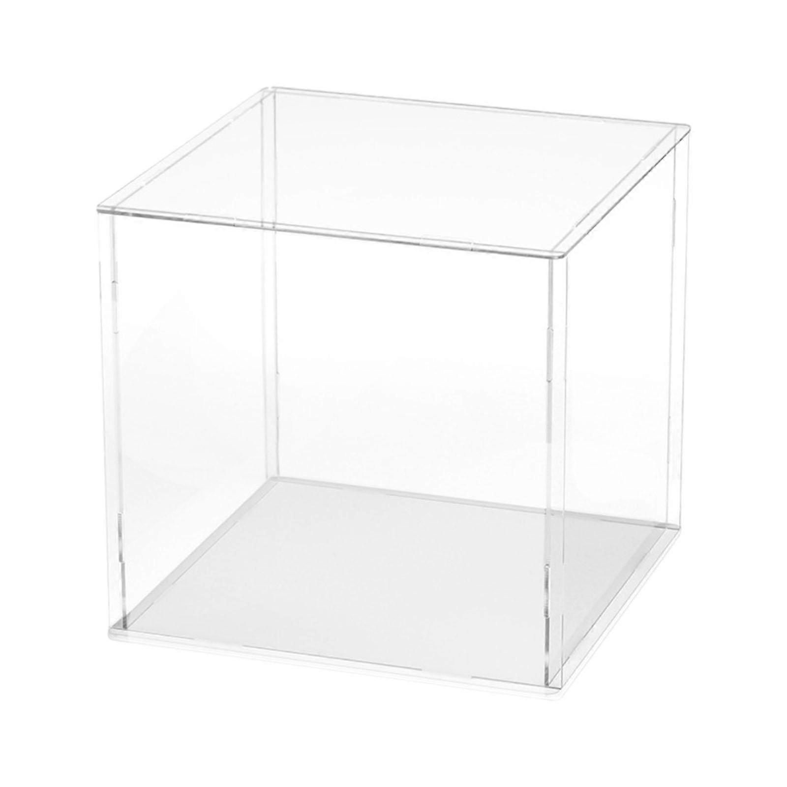 Figurine Showcase Container Spacious Dustproof Clear Display Case Modular Stackable Display System