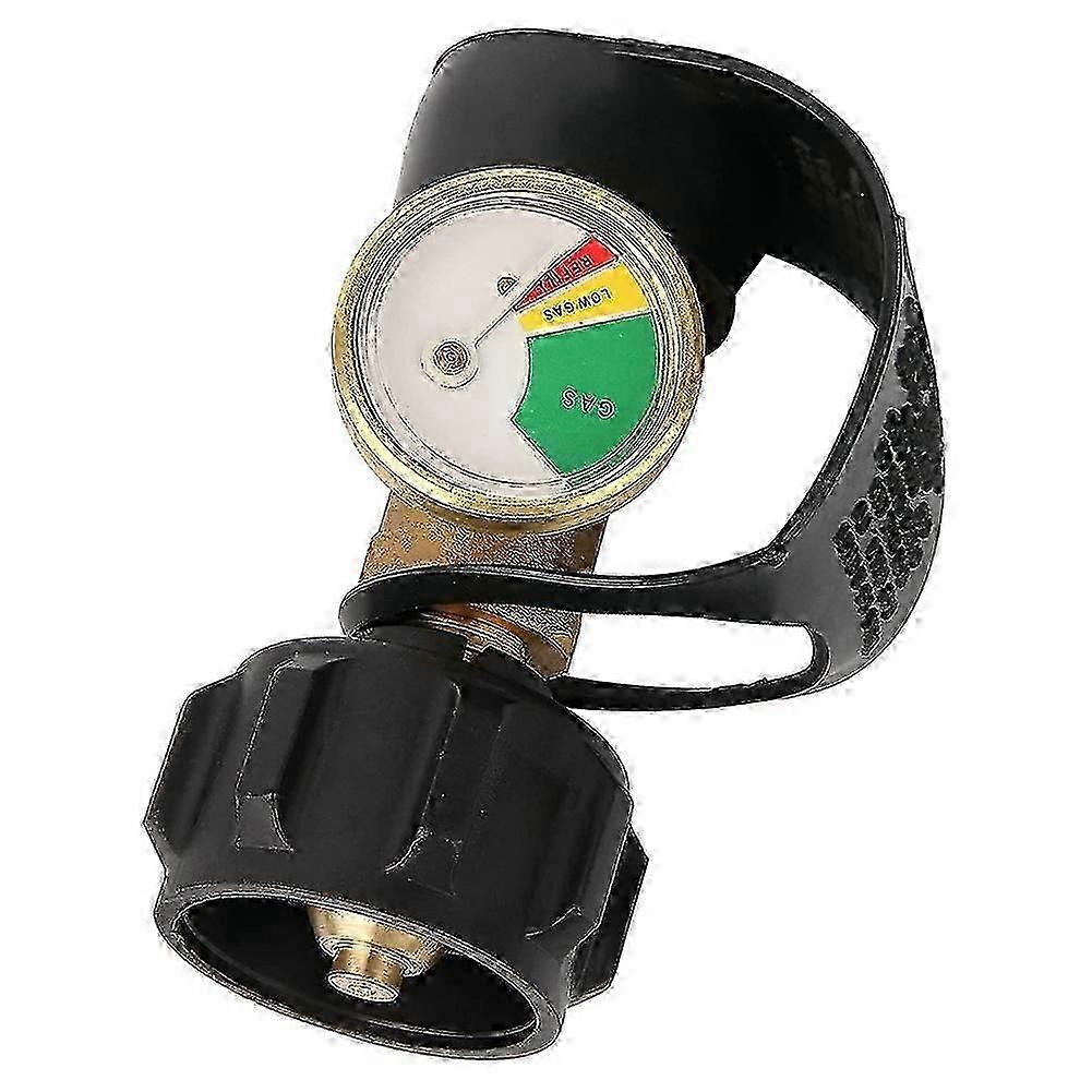 RV propane level indicator with pressure meter and leak detection