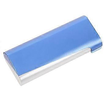 Blue Aluminum Spectacle Case Glasses Storage Box for Storage Use 1Pcs