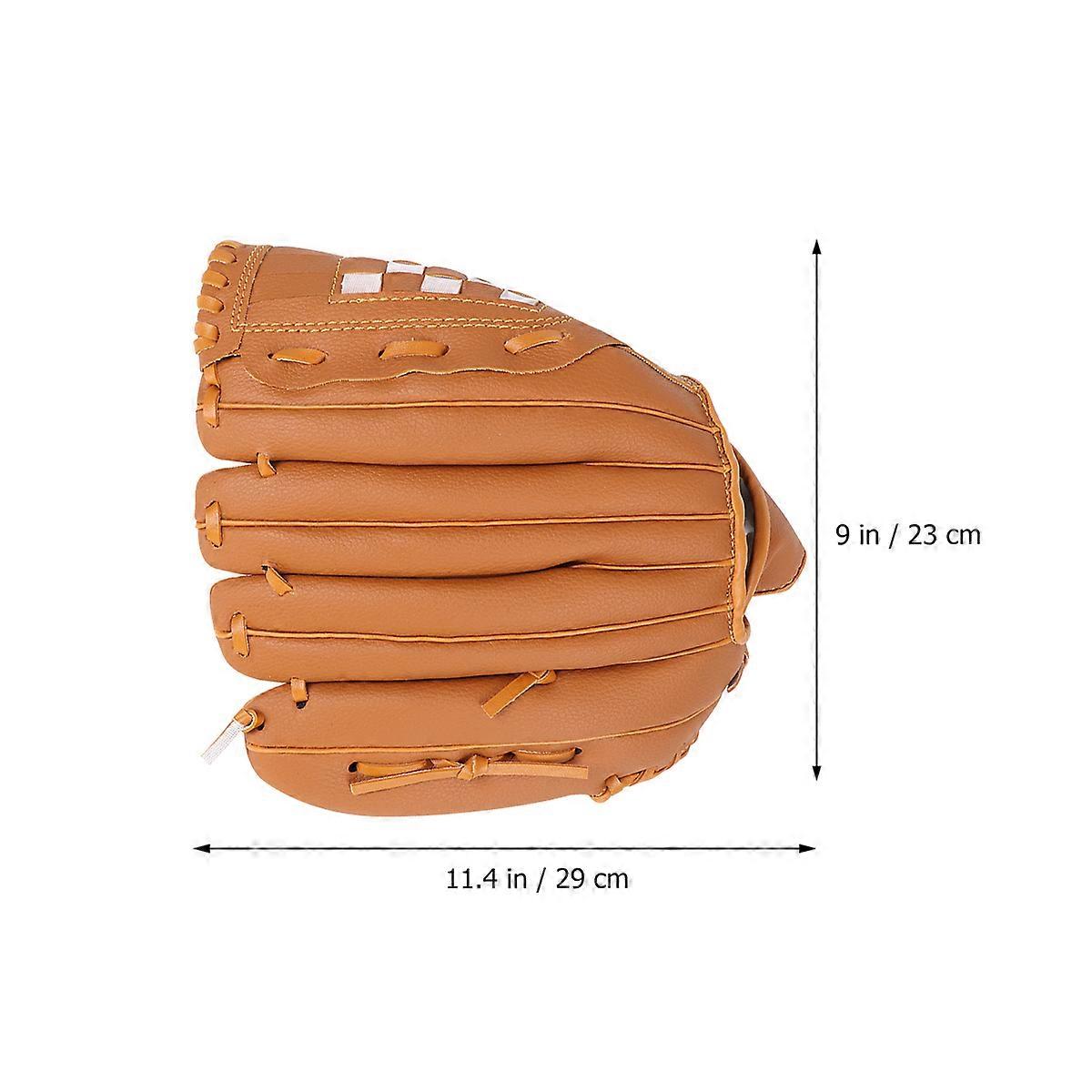 Luva para mão esquerda, ideal para beisebol e softball, para uso externo, 11,5 polegadas.