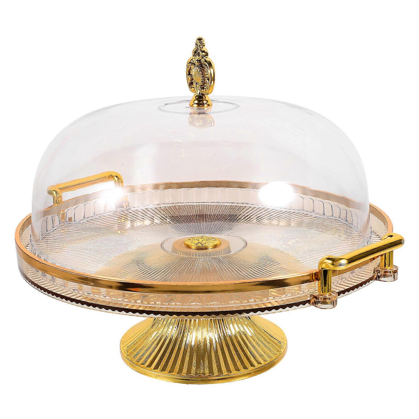 Cake Stand for Display with Dome Cover 1Set Multifunctional Serving Plate