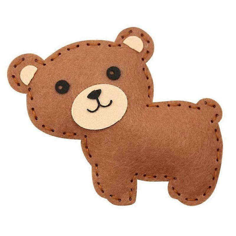 Felt Sewing Kit for Children, DIY Educational Crafts with Pre-Cut Forest Animals, Beginner Sewing Set - Easy to Use Gift for Kids