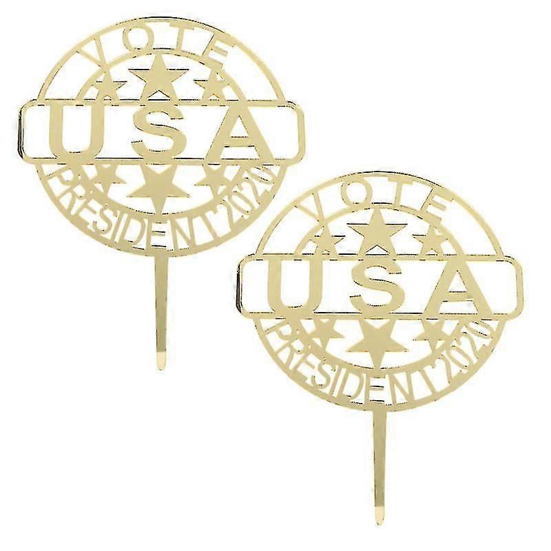 2pcs cake decorations, Independence Day Cake Toppers