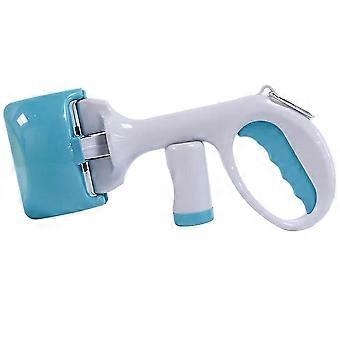 Dog Poop Scoop, Poop Scoop med Poop Bag for hund eller katt med sin Bag Dispenser, lett å plukke opp bæsj, blå