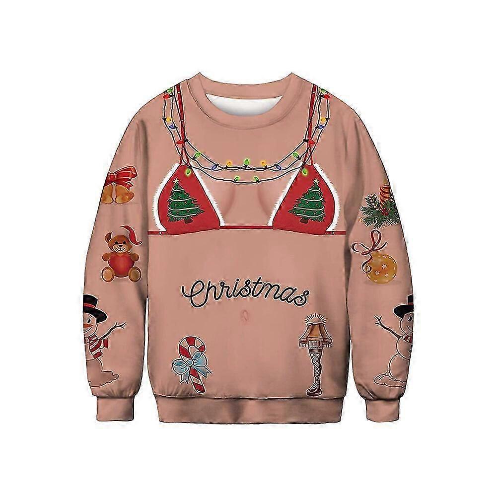 Femme Homme Moche Noël Pull Pull Pull Tunique