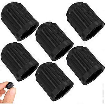 Stuks autoband ventieldopjes, ventieldopjes, autobanddoppen, autoventieldoppen, universele ventieldeksels, zwart voor auto en motor wiel en band