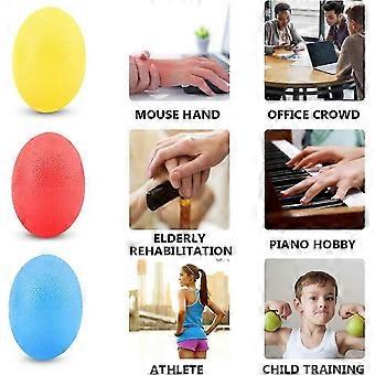 Egg-shaped grip balls, 3 pieces hand trainer Finger trainer Egg-shaped grip balls, ball hand trainin